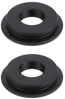 VGOL 2 Stück CS-auf-M12-Mount-Objektivadapterringe 12x31mm für Kamera- Und Objektivanschluss Schwarz