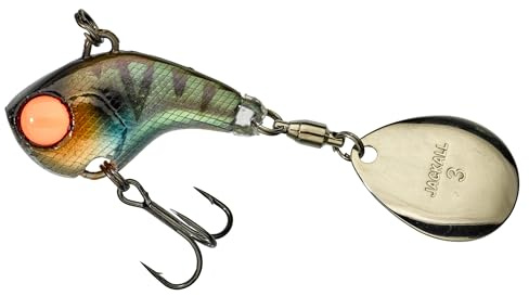 Illex Jackall Tail Spinner Deracoup 18390, 2,8 cm, 14 g, Magic Green Barsch