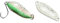 FTM Spoon Strike 2, 1g - Blinker Zum Spinnfischen auf Forelle, Forellenblinker Zum Angeln am Forellensee, Forellenköder, Farbe:grün/weiß Glitter