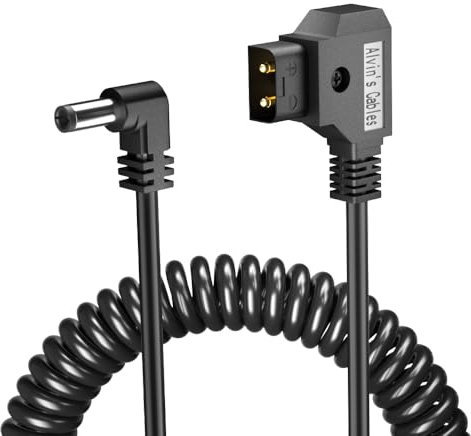 Alvin's Cables Anton Bauer D-Tap to DC 2.1 12V ad Angolo Retto Cavo di alimentazione per KiPRO LCD Monitor