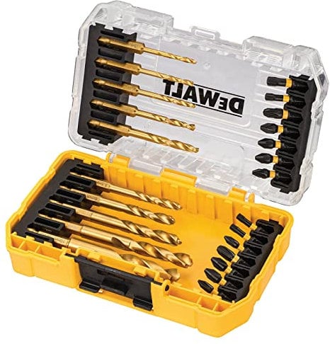 DeWalt DT70748T-QZ - Juego de 24 piezas para taladros eléctricos - Brocas y puntas de taladro FLEXTORQ