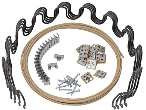 House2Home House2Home -Federfeder-Set, 63,5 cm, 4 Federn, Clips, Draht für Möbel, Stühle und Couch, inklusive Anleitung (evtl. nicht in deutscher Sprache)