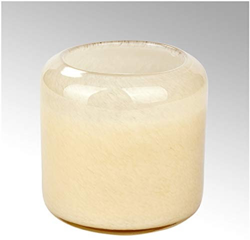 Lambert - Duftkerze - Emanuelle Im Glas - Vanille/beige - H 11 D 11 cm - Duft Sandelholz&Jasmin- 1 Stück