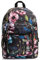 Invicta Zaino Scuola Jelek, Nero Fantasia Fiori, Zaino Doppio Scomparto con Tasca Porta PC, Tasche Porta Borraccia, Doppia Tasca Frontale, Tasca con Organizer, Scuola