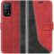 Mulbess für Xiaomi Mi 10T / Mi 10T Pro Hülle, Handyülle Leder mit Kartenfach, Klapphülle mit Magnetverschluss, Flip Case Etui Handytasche Schutzhülle, Stilvoll Wein Rot