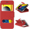 N NEWTOP Cover Compatibile per Huawei P Smart 2019 / Honor 10 Lite, HQ Windows Notifiche Display Risposta Finestra Custodia Libro Flip Magnetica Simil Pelle Stand Protettiva (Rosso)