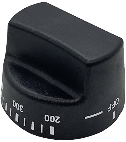 Whole Parts Thermostat Knob with Self Clean (Black) Part #PB010187 - Replacement and Compatible with Some Viking Gas and Oven Ranges - Replaces PB010187 - Non-OEM Appliance Parts - 2 Yr Warranty