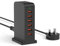Qurzou Multi USB Charger,50W USB Tower Charging Station,Charger Plug with 6 Ports for iPhone 15/15 Pro/15 Pro Max/iPhone 14/14 Pro/14 Pro Max/13 Pro/13 Pro Max,Samsung,iPad,etc(black)