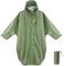 ANYOO Wasserdichter Regenponcho Regenmantel mit Kapuze und Ärmeln, Leichte und Winddichte Regenbekleidung für Damen und Herren, Armeegrün, Einheitsgröße