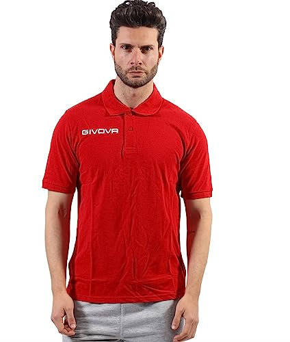 Givova Unisex Poloshirt Summer polosh, Rot, 58