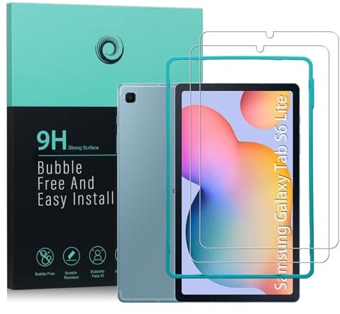 Ibywind Screen Protector For Samsung Galaxy Tab S6 Lite (2020/2022/2024) 10.4 Inches [2 Pack],with 2 Pcs Tempered Glass [Fingerprint Reader,Easy to install]
