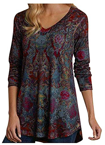 QWUVEDS Sommer Kleidung Für Damen Sexy Frauen Tops Langarm Täglich Lose Blusen Tops Kleid Bauchfrei
