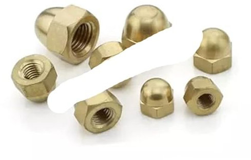 1-20 teile/los DIN1587 messing Hutmuttern m3 m4 m5 m6 m8 m10 m12 Kupfer Bronze Messing Hutmutter Eichel Kuppelkopf Sechskantmuttern-M8 5 stücke