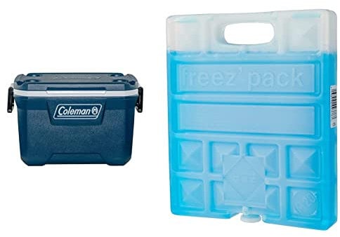Coleman Xtreme 52 QT Kühlbox, große Thermobox mit 49L Fassungsvermögen & Campingaz Kühlelement - Freeze Pack M20, 17 x 3 x 20 cm