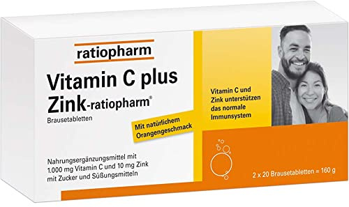Vitamin C Plus Zink-ratiopharm Brausetabletten 40 stk