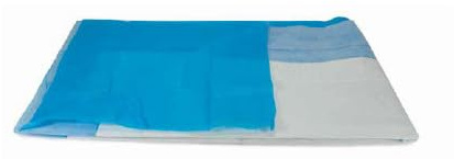 Medi-Inn Bodenmatten 121 cm x 80 cm, absorbierend, blau, mit Anti-Rutsch Folie (5 x 10 = 50 Stück)