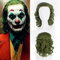 PORSMEER Herren Joker Perücke Lockig Kurz Grün Cosplay Halloween Party Perücke WIG 54-62 cm