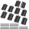 Bwintech 5 Pairs 75 x 50 x 2.0mm(3 inch) Matt Black Steel Fireproof Inner Door Hinge, Square Corners, Ball Bearing Hinge for Residential and Commercial Buildings