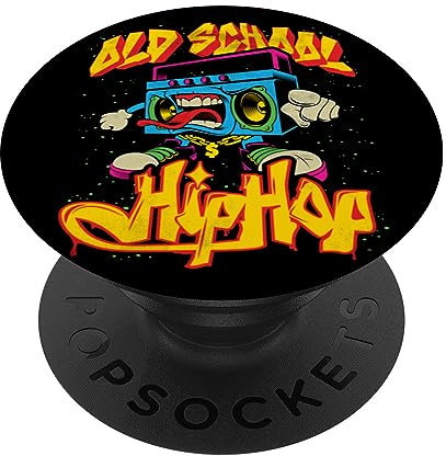 Old School Hip Hop Kassette Band Boombox Graffiti 90er Jahre Musik PopSockets mit austauschbarem PopGrip