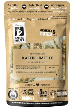 Bremer Gewürzhandel Kaffirlimettenschale, Stücke, getrocknete Kaffir Limettenschalen, 25g