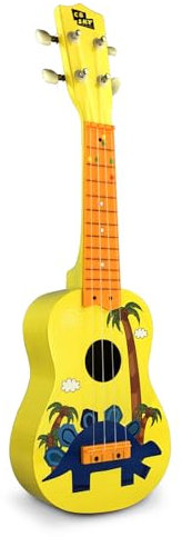 Btuty Ukulele für 21 Zoll (21 Zoll) mit 12 Tasten Keyboard und robusten weißen Nylonsaiten, Korpus aus Holzfass komplett inklusive 1 Plektrum Perfektes Musikinstrument, Geschenk für einfaches