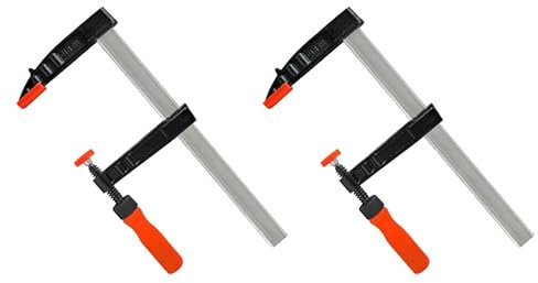 Rexxer Schraubzwingen 120x300 mm (2er Set) - Tischlerklemmen für Holzarbeiten, manuelle Druckregelung für präzises Klemmen, robust & langlebig