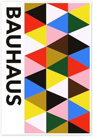 Bauhaus Design Poster von THE USUAL DESIGNERS 60 x 90 cm Bunt Wandbilder Wanddeko