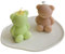 XILENY Candele Profumate a Forma di Orso, Candele Domestiche, Adatte a Casa, Ufficio, Bar, Tavolo da Pranzo, Profumo di Rose