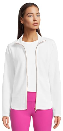 Skechers Damen Cozy Fit Scoop Hem Ottoman Jacket Sweatshirt | Lässig, recyceltes Polyester, weicher Strick-Ottomane, durchgehender Reißverschluss, Stehkragen, klassische Passform