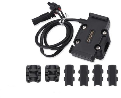 TZIUSFAC Motorrad Navigation Halterung Handy Drahtlose Ladegerät USB Fit Für R 1200 GS LC Für Abenteuer R1250GS GS1200 F800GS R1300GS(Power Supply Bracket)