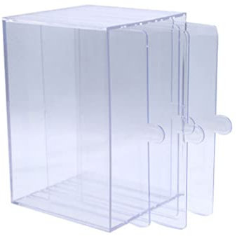 Acrylic Nail Tips Box Nail Art Display Stand Nail Tips Acrylic Storage Box with 5 Movable Layers Manicure Tool