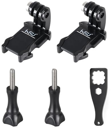 HSU Quick Release J-Hook Buckle Clip for Go Pro, Camera Basic mount for Hero 13/12/11/10/9/8/7/6/5/4/3 and other Action Cameras