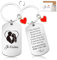 Saint Valentin pour Homme et Femme, Porte Clé Amoureux, Cadeau pour Couple - je t'aime
