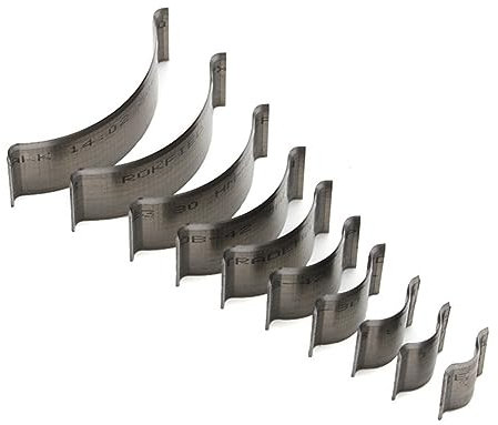 Faeymth 10 Stück Messerstanze, Flacher Runder Schnitt, 1/4 Schnitt, Silberne Metallschneideklinge, Leder Ist Auch, Dickes Messer, Flache Runde Stanzverformung