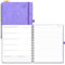POPRUN Kalender 2025 2026 Buchkalender Notizbuch (Aug.2025-Dez.2026), ca. A4 (26,5 x 21,5 cm), Terminplaner, Wochenplaner Ringbuch mit Softcover, Zertifiziertem Papier - Flieder