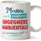 MUGFFINS Tazas Personalizadas para INGENIERO AMBIENTAL hombre - En Italiano - continua così! - 11 oz / 330 ml - Regalo Personalizable original y divertido