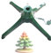 DHMYYXGS Drehender Weihnachtsbaumhalter,Festlicher Baumdrehständer,Elektrischer Weihnachtsbaum-Drehsockelstän, Künstlicher Weihnachtsbaumständer, Einstellbar,Für 7.5–8.5 Ft Große Bäume,66cm