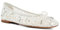Dune Ladies Hannie Embellished Studded Mesh Ballet Flat Size UK 8 Flat Heel Ballet Pumps White