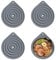 4PCS Microwave Plate Warmers, Silicone Plate Warmer for Warming Dinner Plates, Plate Warmer Heat Resistant, Non-Slip Silicone Mats for Microwave Oven Hot Plate Pan Pot