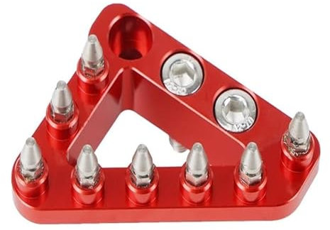 Motorrad Fußrasten Für Beta 125 200 250 300 350 390 400 430 450 RR RS RRS 2T 4T Motorrad Zubehör Pedale Ruht Hinten Bremspedal Platte Gangschaltung Fussrasten(rot)