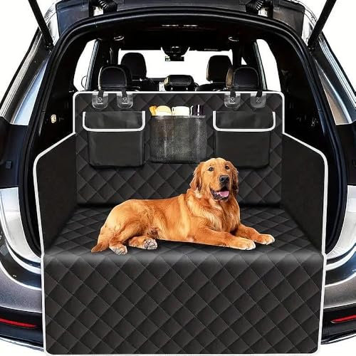 Für Skoda Karoq (ab Bj.2017) Kofferraumschutz Hund mit Seiten und Ladeschwellenschutz, Wasserdicht Kratzfest Pflegeleicht Hundedecke Auto Kofferraum