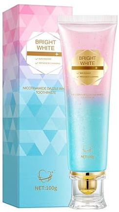Nicotinamide Whitening Toothpaste, Intensive Teeth Whitening Toothpaste, Stain Removal Natural, Complete Care, Enamel Repair, Fresh Breath, Protect and Bright Teeth (2) (1)