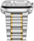 Anlinser Correas Compatible con Correa Apple Watch 42mm 41mm 40mm 38mm, Cinco Eslabones Pulsera de Repuesto Acero Inoxidable Metal para iWatch Serie 10 9 8 7 6 5-1 SE (Oro Plateado)