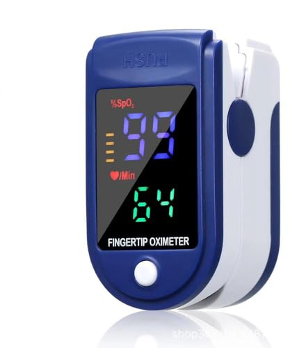 Oxymètre de Doigt LED SpO2 PR PI 4 Couleurs Portable