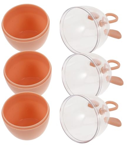 UKCOCO Boîte de Rangement en Plastique Rose Légère et Portable pour 3 Éponges de Maquillage Voyage Salon