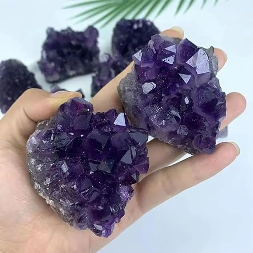 10-20 g Cluster di quarzo ametista viola grezzo pietra grezza geodi for la decorazione della casa Gemstone Stone