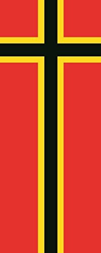 U24 Fahne Flagge Deutscher Widerstand im Hochformat Premiumqualität 150 x 400 cm
