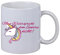 Netspares Kaffee Tasse Man Widerspricht dem Einhorn Nicht Unicorn Glitzer Glitter Fun