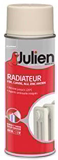 Julien Peinture Aérosol pour Radiateur en Phase Aqueuse - Blanc Cassé Satin - 400ml
