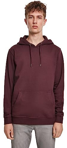 Urban Classics Herren Basic Sweat Hoody Kapuzenpullover,, per pack Rot (Redwine 02243), Medium (Herstellergröße: M)